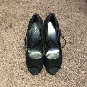 Nine West Black Suede Pumps